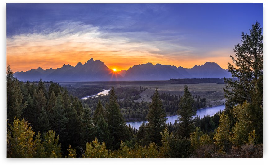Snake River or Ansel Adams Overlook. by AlexDahovPhoto