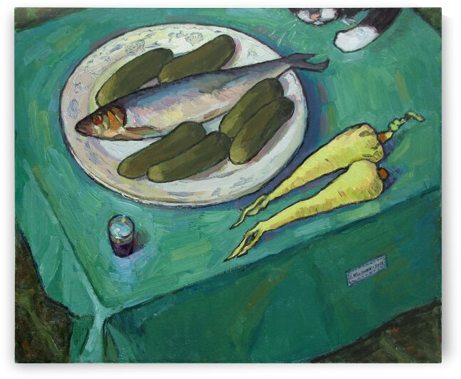 Still Life with Parsnip by Ivan Kolisnyk