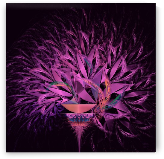 Fractal Arrangement in Purple  by Jodi DiLiberto 