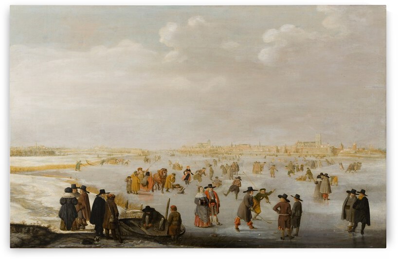 Barend Avercamp   IJsvermaak op de IJssel bij by artcenter