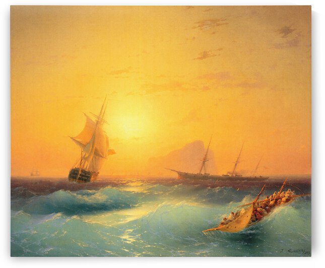 Aivazovsky gibraltar by artcenter