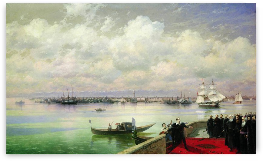 Bayron s visit to San Lazzaro by Aivazovsky 1 by artcenter