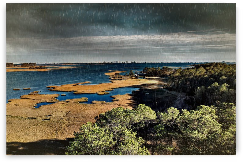 Ocean City on the Rainy Horizon by Bill Swartwout Photography