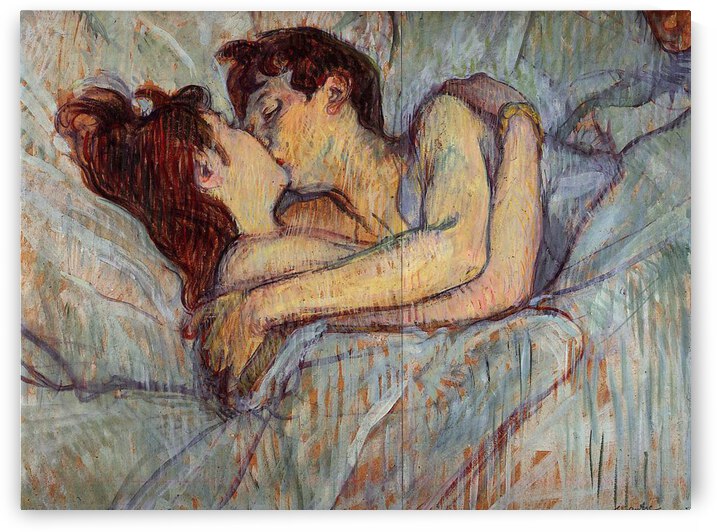 Toulouse Lautrec In bed the kiss by artcenter