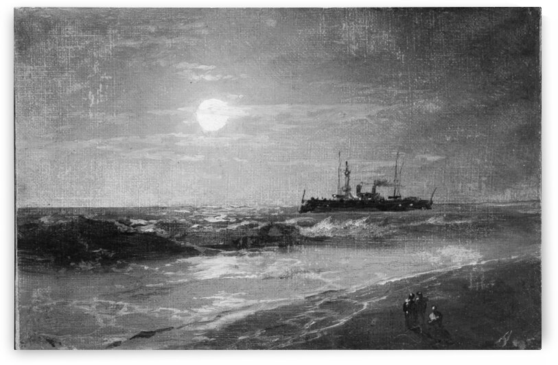 Ship by Moonlight MET ep1975.280.2.bw.R by artcenter