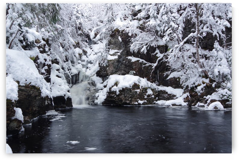 Frosty Triple Falls by Dustin Carroll