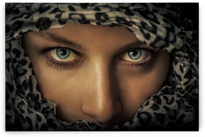 Woman with scarf by 1x