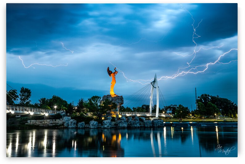 Keeper of the Plains Lightning by Joe Montiel
