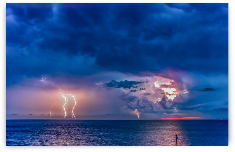 Stormy Sunset by Hurricane Point Studios