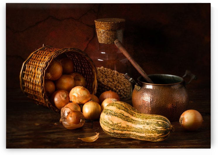 Onions and pumpkin by 1x