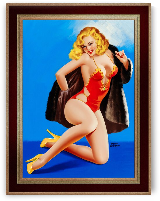 The Feel Of Mink by Peter Driben Remastered Xzendor7 Vintage Art Old Masters Reproductions by xzendor7