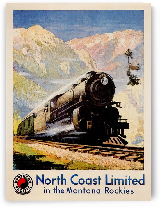 North Coast Limited in the Montana Rockies by VINTAGE POSTER
