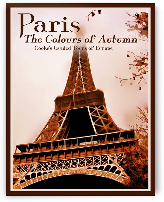 Paris The Colours of Autumn by VINTAGE POSTER