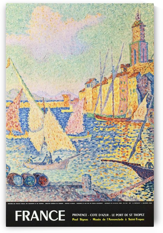 Provence Cote DAzur Original France Travel Poster by VINTAGE POSTER