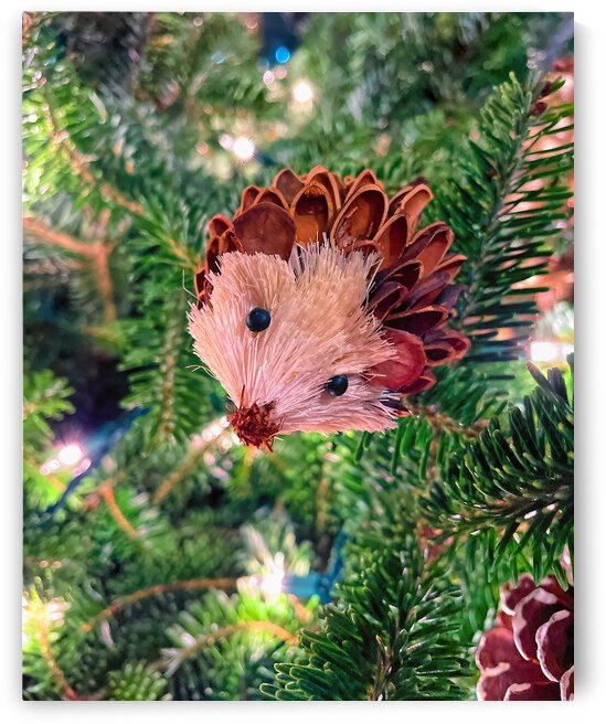 Christmas Tree Pinecone Mouse Ornament by Bill Swartwout Photography