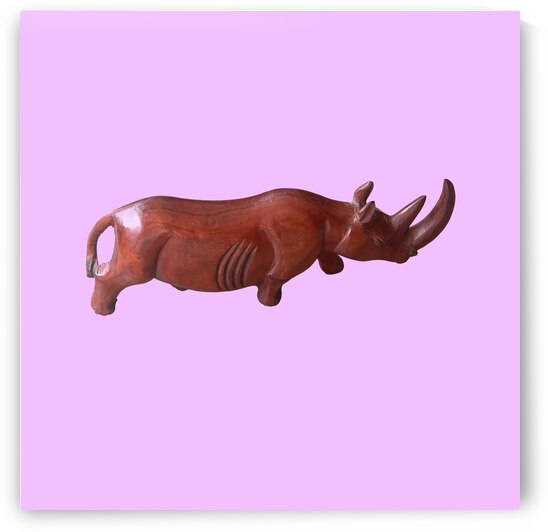 painting of rhinoceros by thebestart