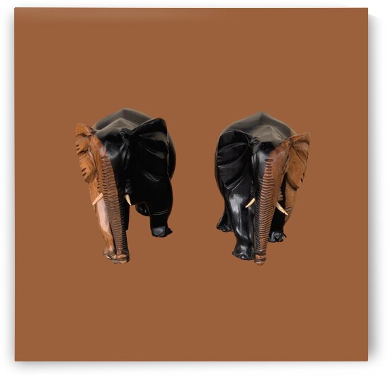 painting elephants animal figurine by thebestart