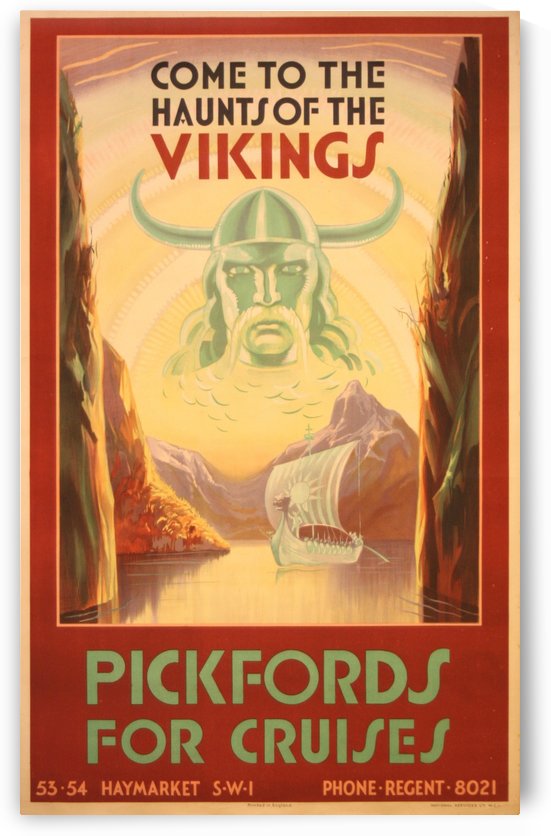 Cruise Ship Art Deco travel poster by VINTAGE POSTER