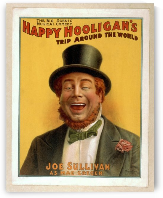Happy Hooligan's Trip around the world by VINTAGE POSTER
