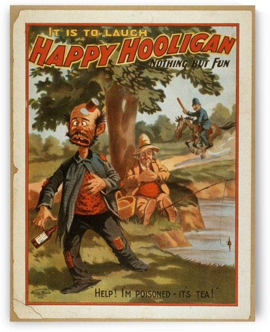 Happy Hooligan Nothing but fun by VINTAGE POSTER