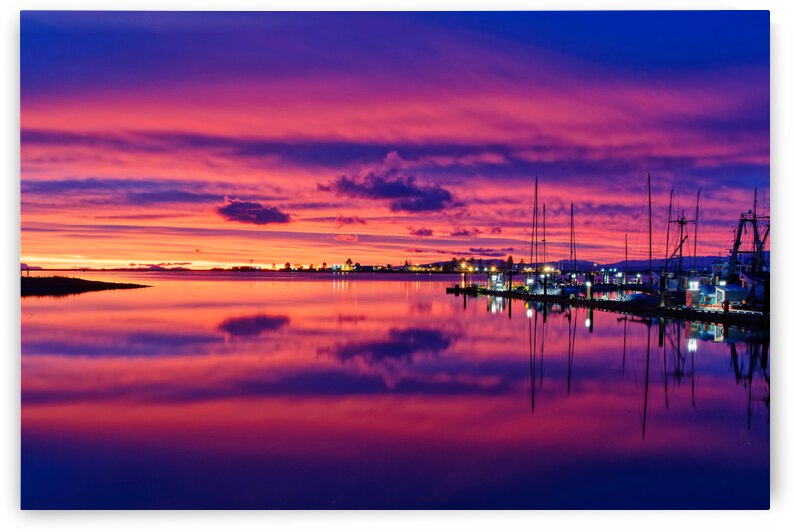 Sunrise At Comox Marina 2 by CRB Images Photography