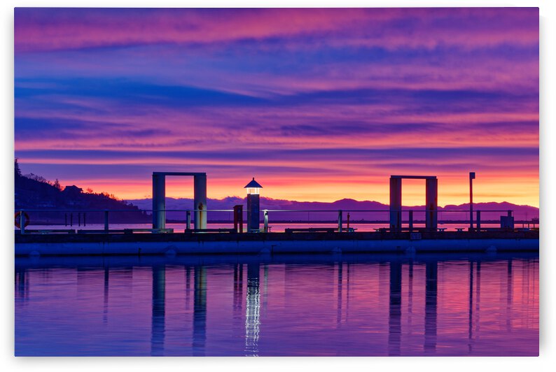 Sunrise At Comox Marina 6 by CRB Images Photography