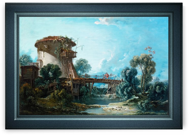 The Dovecote by Francois Boucher Remastered Xzendor7 Classical Fine Art Old Masters Reproductions by xzendor7