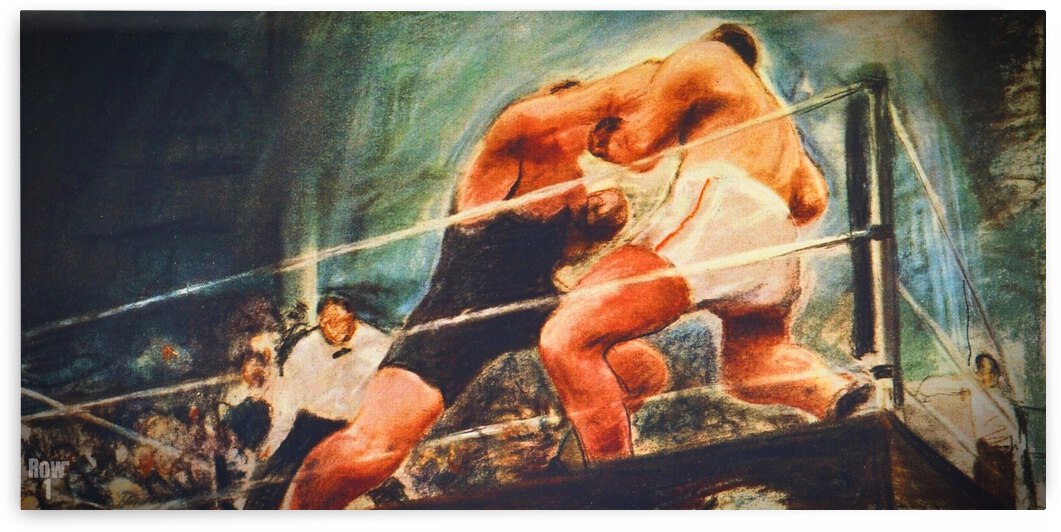 1927 Vintage Boxing Art by Artist Willy Jaeckel by Row One Brand