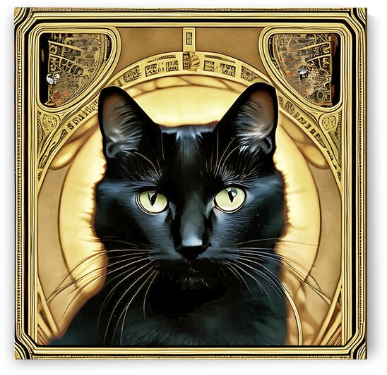 Egyptian Cat in Golden Tones by Bill Swartwout Photography