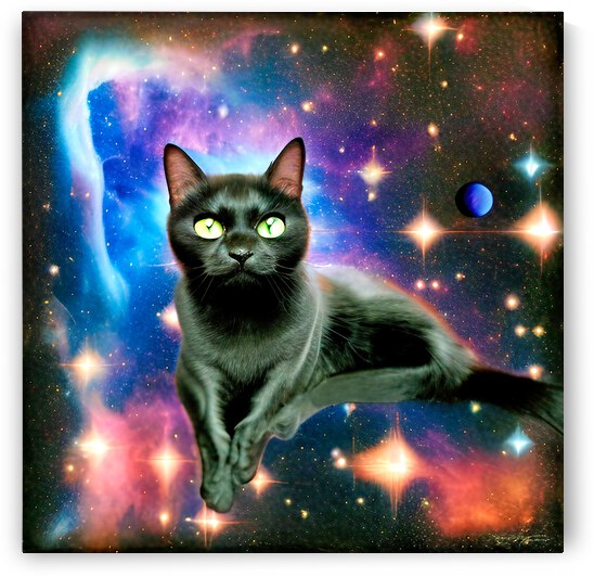 Black Cat Among the Stars by Bill Swartwout Photography