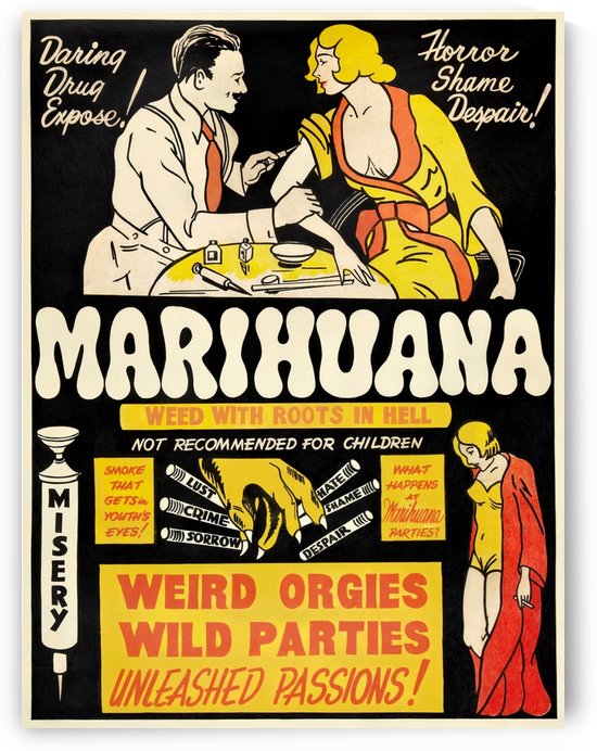 Marihuana poster in 1936 by VINTAGE POSTER