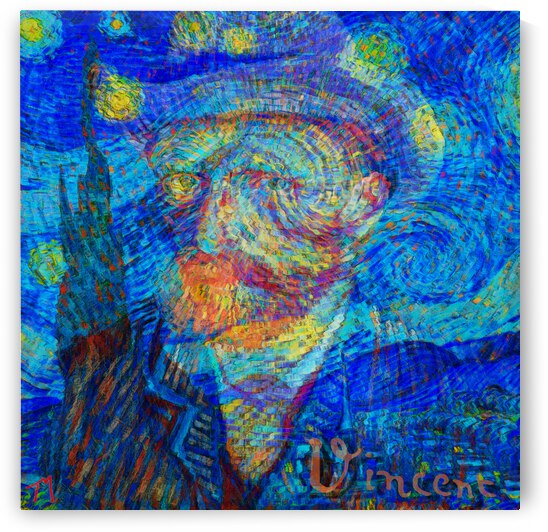 Art Hero Van Gogh Digital by Tom McGee Art  Landscapes Reimmagined