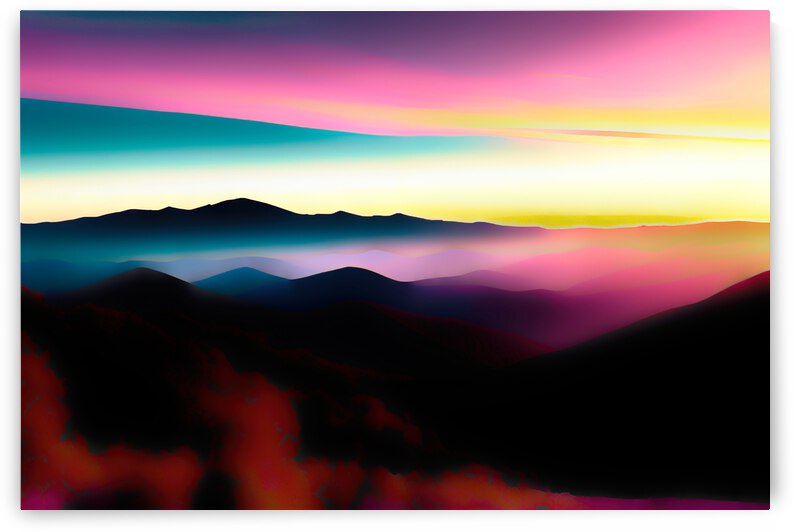 Purple Mountain Majesty Abstraction by Bill Swartwout Photography