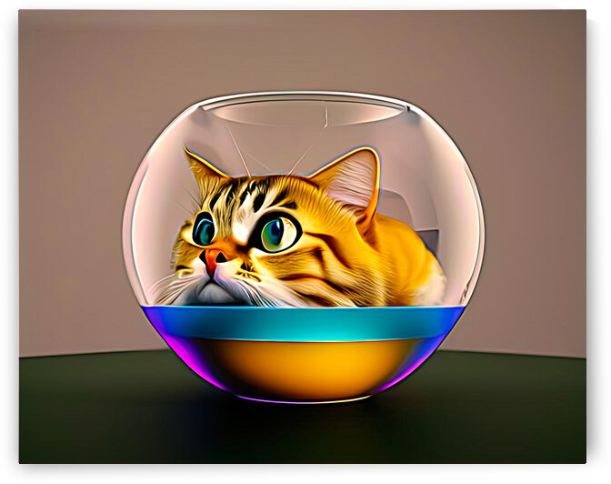 Cat in a Fish Bowl 2 by Bill Swartwout Photography