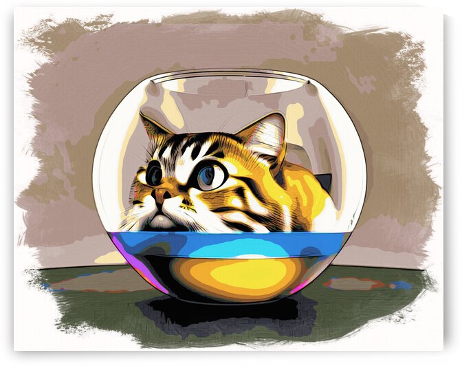 Cat in a Fish Bowl by Bill Swartwout Photography