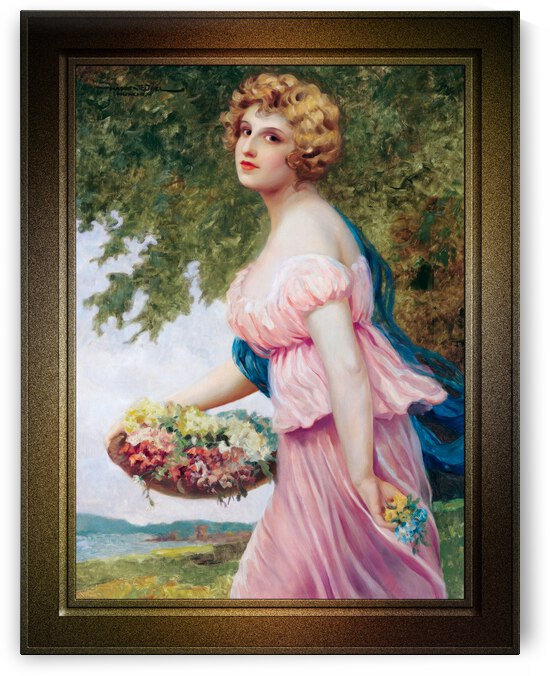 Flora by Hans Hassenteufel Remastered Xzendor7 Classical Fine Art Old Masters Reproductions by xzendor7