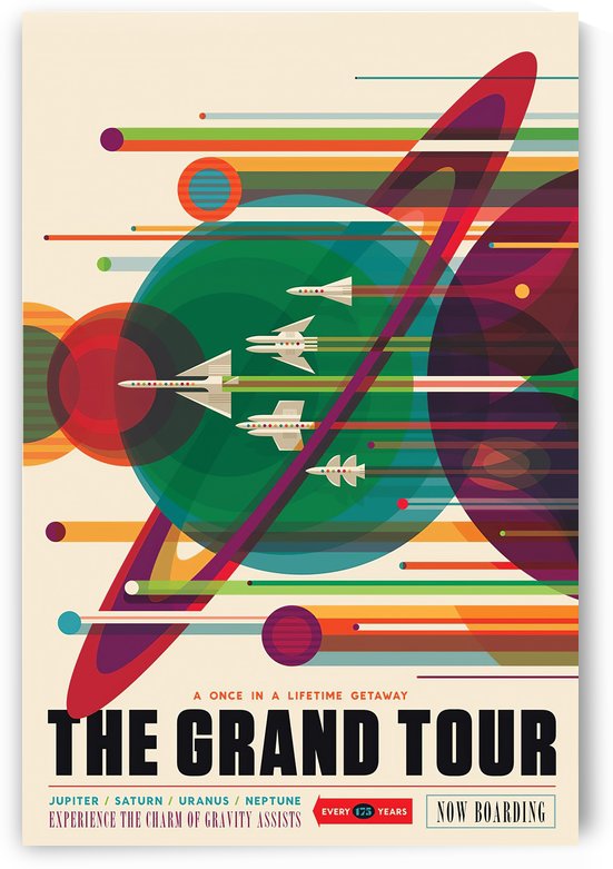 Visions of the Future NASA space exploration poster by VINTAGE POSTER