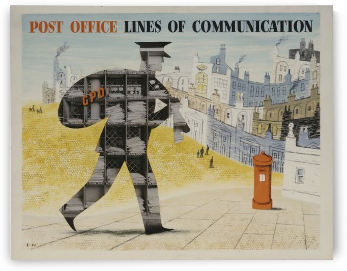 Post Office Lines of Communication by VINTAGE POSTER