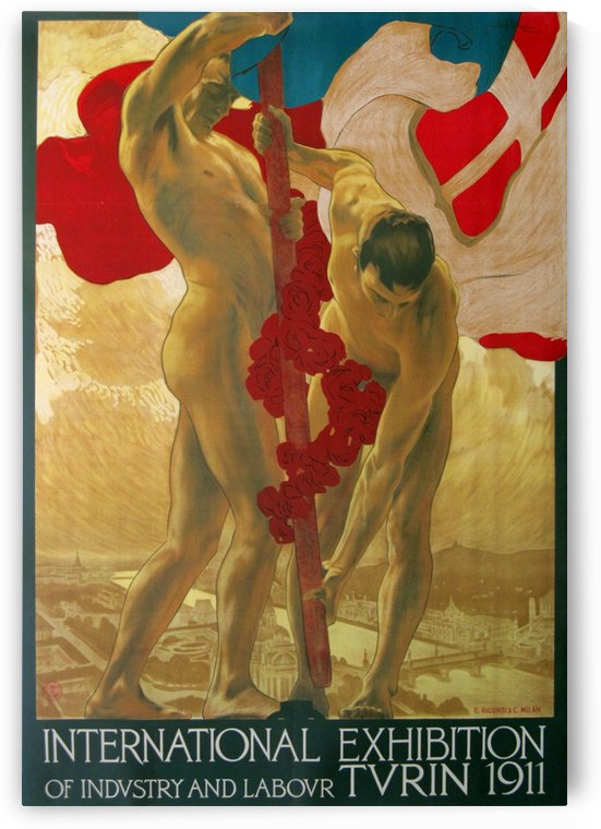 International Exhibition of Industry and Labour Turin 1911 by VINTAGE POSTER