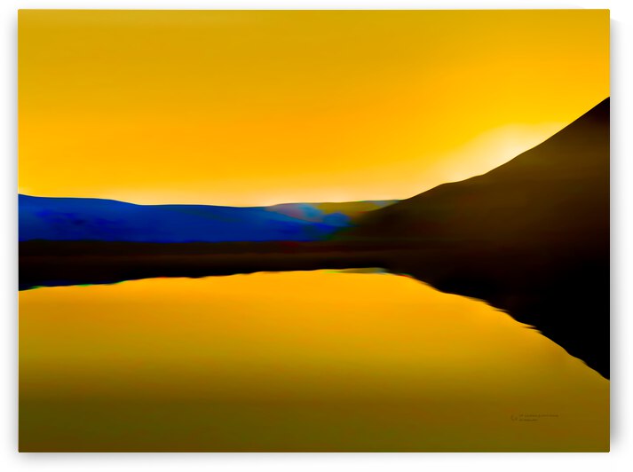 Stark Serene Landscape by ArcheanArt