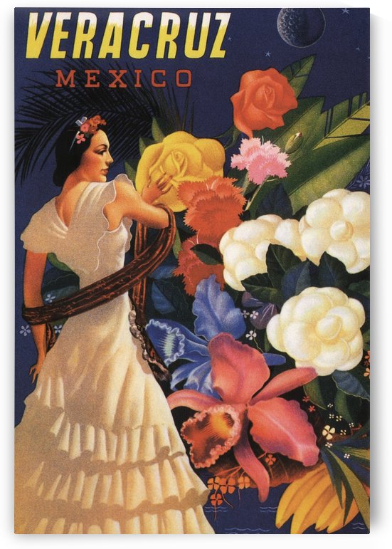 Veracruz Mexico Vintage Tourism Poster, 1940 by VINTAGE POSTER