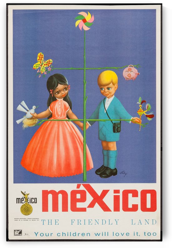 Mexico The friendly land by VINTAGE POSTER