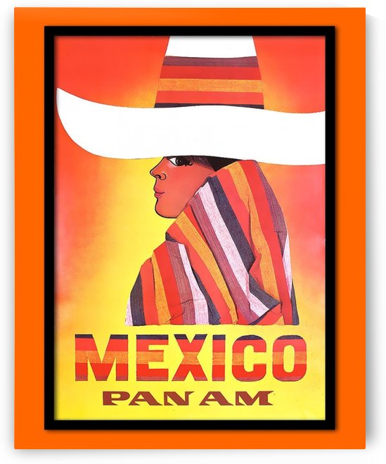 Mexico Travel Print 1968 by VINTAGE POSTER