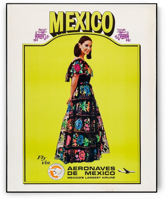 Aeronaves de Mexico Poster by VINTAGE POSTER