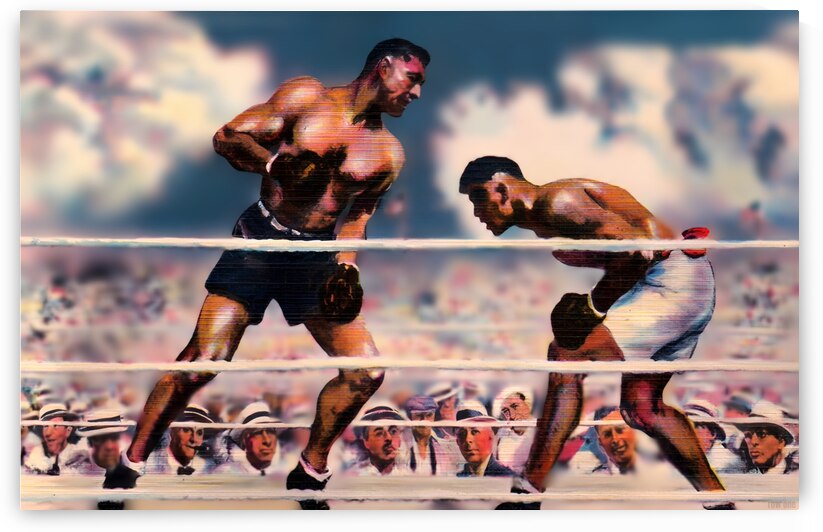 1919 Jack Dempsey Boxing Art by Row One Brand