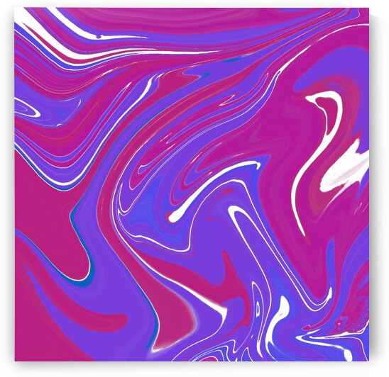 Wild Berry Acrylic Pour by Tyesha Litz