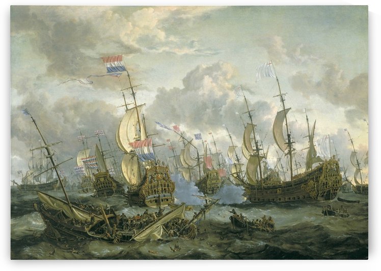 The Four Days Battle by Abraham Storck