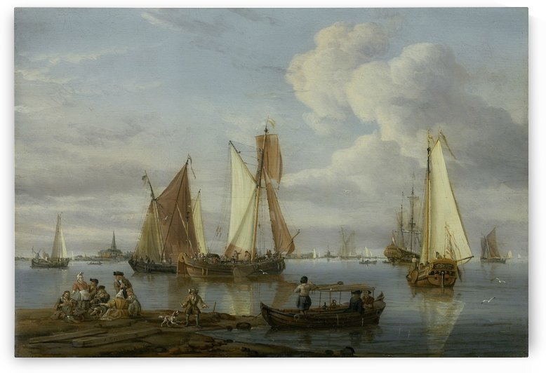 Dutch Shipping in an Estuary by Abraham Storck