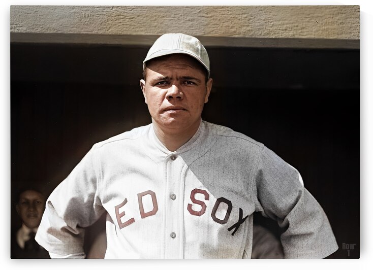 Babe Ruth Colorized Photo by Row One Brand