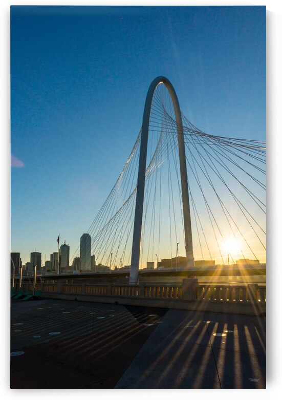Sunrays Through Margaret Hunt Hill Bridge by Jennifer White